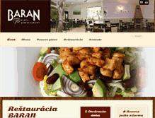 Tablet Screenshot of baranrestaurant.eu